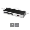 StarTech.com USB-C ir USB-A dokas – dviejų monitorių 4K 60Hz dokas DisplayPort + HDMI – hibridinė USB 3.0 prijungimo stotelė USB-C arba USB-A nešiojamiesiems kompiuteriams – 6x USB Type-A, GbE – USB 3.1 Gen 1 – Mac/Windows