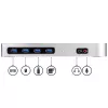 StarTech.com USB-C ir USB-A dokas – dviejų monitorių 4K 60Hz dokas DisplayPort + HDMI – hibridinė USB 3.0 prijungimo stotelė USB-C arba USB-A nešiojamiesiems kompiuteriams – 6x USB Type-A, GbE – USB 3.1 Gen 1 – Mac/Windows