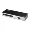 StarTech.com USB-C ir USB-A dokas – dviejų monitorių 4K 60Hz dokas DisplayPort + HDMI – hibridinė USB 3.0 prijungimo stotelė USB-C arba USB-A nešiojamiesiems kompiuteriams – 6x USB Type-A, GbE – USB 3.1 Gen 1 – Mac/Windows