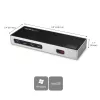 StarTech.com USB-C ir USB-A dokas – dviejų monitorių 4K 60Hz dokas DisplayPort + HDMI – hibridinė USB 3.0 prijungimo stotelė USB-C arba USB-A nešiojamiesiems kompiuteriams – 6x USB Type-A, GbE – USB 3.1 Gen 1 – Mac/Windows