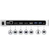StarTech.com USB-C ir USB-A dokas – dviejų monitorių 4K 60Hz dokas DisplayPort + HDMI – hibridinė USB 3.0 prijungimo stotelė USB-C arba USB-A nešiojamiesiems kompiuteriams – 6x USB Type-A, GbE – USB 3.1 Gen 1 – Mac/Windows