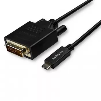 “StarTech.com” 3 m USB-C į DVI laidas – 1080p (vienos jungties) USB Type-C (DP Alt Mode HBR2) į DVI-D skaitmeninio vaizdo adapterio laidas – veikia su “Thunderbolt 3” – nešiojamojo kompiuterio prie DVI monitoriaus/ekrano
