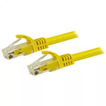 StarTech.com 7.5m CAT6 eterneto kabelis - geltonas CAT 6 Gigabit Ethernet laidas - 250MHz 100W PoE RJ45 UTP tinklo komutacinis kabelis be užkabinimų su įtempimo sumažinimu, individualiai testuotas