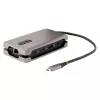 StarTech.com USB-C daugiafunkcis adapteris, 4K 60Hz HDMI 2.0b, HDR, USB 3.2 Gen 2 10Gbps šakotuvas (2xUSB-C, 1xUSB-A), 100W PD pralaidumas, mini kelioninis dokas, 12 colių/30cm kabelis, nešiojamojo kompiuterio prijungimo stotelė