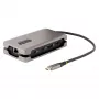 StarTech.com USB-C daugiafunkcis adapteris, 4K 60Hz HDMI 2.0b, HDR, USB 3.2 Gen 2 10Gbps šakotuvas (2xUSB-C, 1xUSB-A), 100W PD pralaidumas, mini kelioninis dokas, 12 colių/30cm kabelis, nešiojamojo kompiuterio prijungimo stotelė