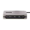 StarTech.com USB-C daugiafunkcis adapteris, 4K 60Hz HDMI 2.0b, HDR, USB 3.2 Gen 2 10Gbps šakotuvas (2xUSB-C, 1xUSB-A), 100W PD pralaidumas, mini kelioninis dokas, 12 colių/30cm kabelis, nešiojamojo kompiuterio prijungimo stotelė