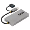 StarTech.com USB prie dviejų HDMI adapterio, USB A/C prie 2 HDMI ekranų (1x 4K30Hz, 1x 1080p), integruotas USB-A į C adapteris, 10 cm kabelis, USB 3.0 į HDMI ekrano adapteris, Windows ir macOS