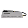 StarTech.com USB prie dviejų HDMI adapterio, USB A/C prie 2 HDMI ekranų (1x 4K30Hz, 1x 1080p), integruotas USB-A į C adapteris, 10 cm kabelis, USB 3.0 į HDMI ekrano adapteris, Windows ir macOS