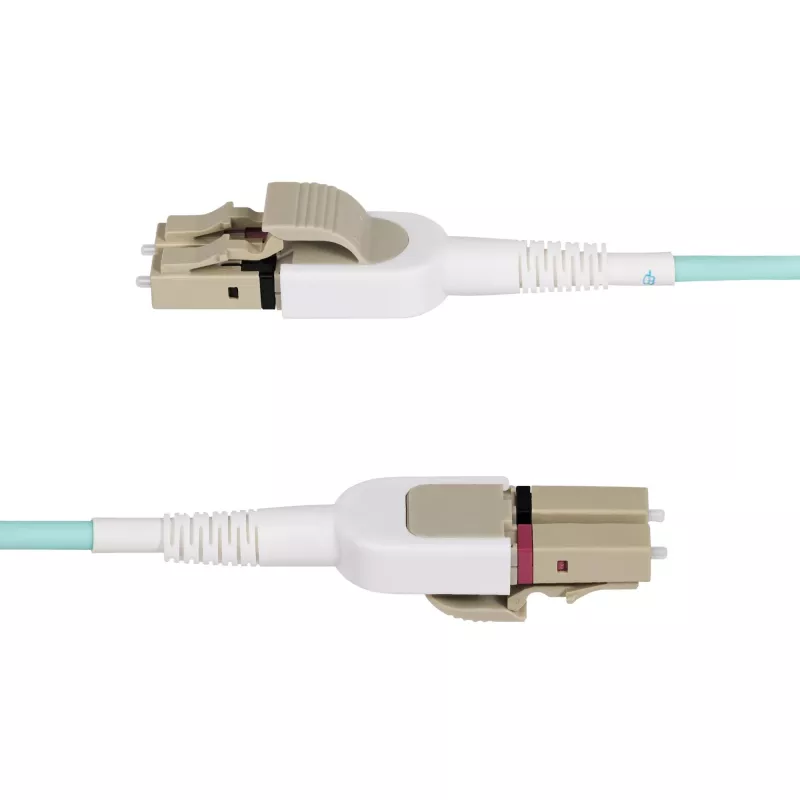 StarTech.com 5m (16.4ft) LC į LC (UPC) OM4 perjungiamas šviesolaidinis kabelis 50/125µm, 100G, poliškumo keitimas be įrankių, maži įterpimo nuostoliai – LSZH šviesolaidinis džemperinis laidas