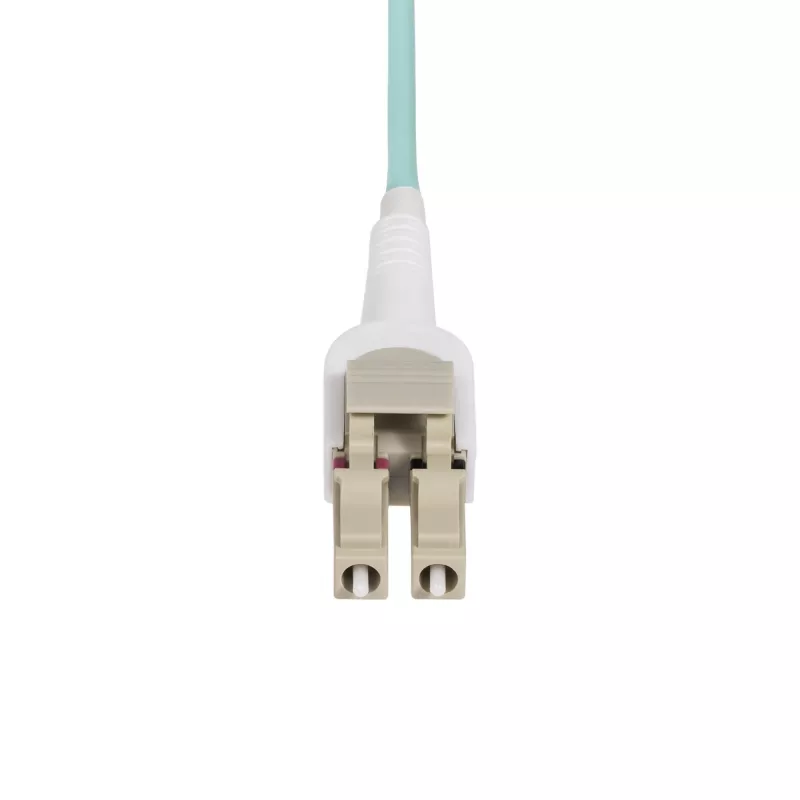 StarTech.com 5m (16.4ft) LC į LC (UPC) OM4 perjungiamas šviesolaidinis kabelis 50/125µm, 100G, poliškumo keitimas be įrankių, maži įterpimo nuostoliai – LSZH šviesolaidinis džemperinis laidas