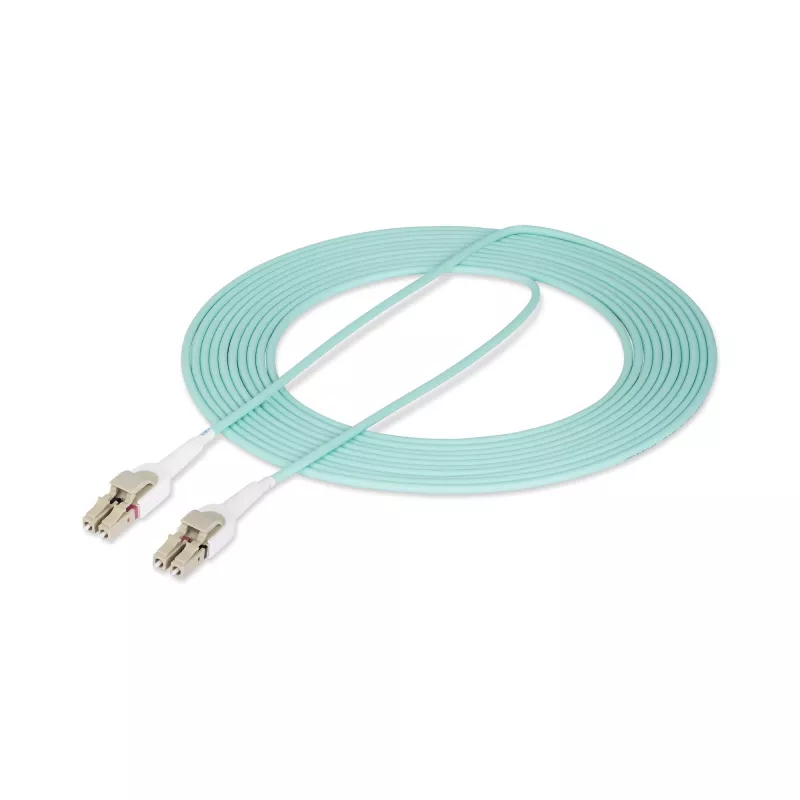 StarTech.com 5m (16.4ft) LC į LC (UPC) OM4 perjungiamas šviesolaidinis kabelis 50/125µm, 100G, poliškumo keitimas be įrankių, maži įterpimo nuostoliai – LSZH šviesolaidinis džemperinis laidas