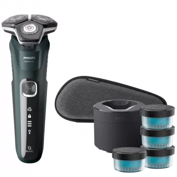 Philips SHAVER Series 5000 S5884/69 šlapias ir sausas elektrinis skustuvas, valymo kapsulė ir dėklas
