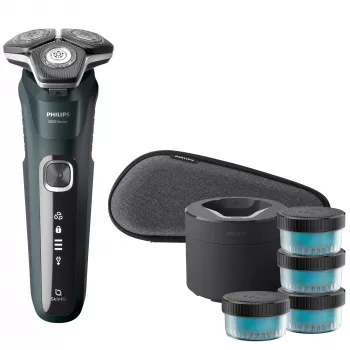 Philips SHAVER Series 5000 S5884/69 šlapias ir sausas elektrinis skustuvas, valymo kapsulė ir dėklas