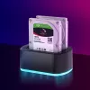CoreParts MS-CLONER-SATA2.5-3.5 saugojimo diskų prijungimo stotelė Juoda