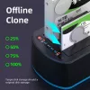 CoreParts MS-CLONER-SATA2.5-3.5 saugojimo diskų prijungimo stotelė Juoda