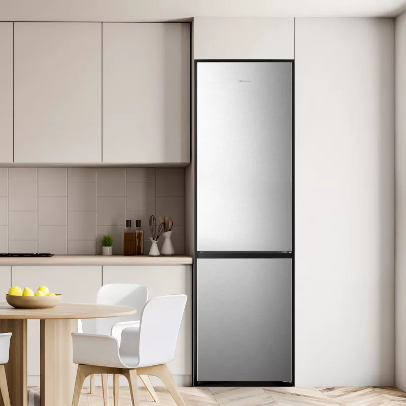 Hisense RB440N4ACA Laisvai pastatomas 336 L Nerūdijantis plienas