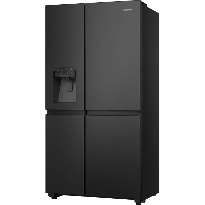 Hisense RS818N4TFC šaldytuvas-šaldiklis side-by-side Laisvai pastatomas 632 L Juoda, Nerūdijantis plienas