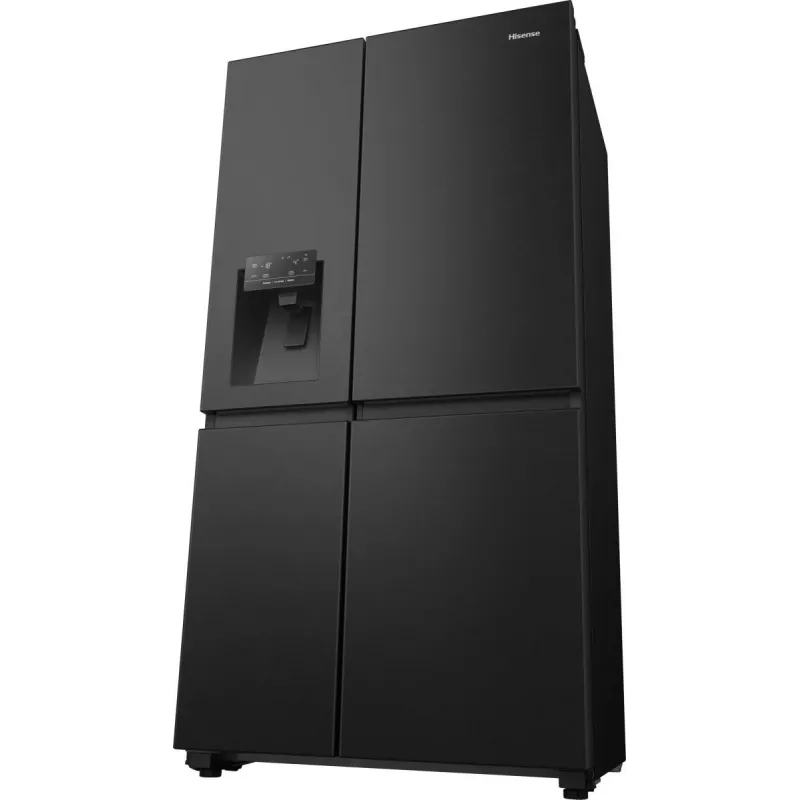Hisense RS818N4TFC šaldytuvas-šaldiklis side-by-side Laisvai pastatomas 632 L Juoda, Nerūdijantis plienas