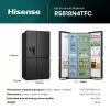 Hisense RS818N4TFC šaldytuvas-šaldiklis side-by-side Laisvai pastatomas 632 L Juoda, Nerūdijantis plienas