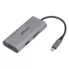 Dahua Technology 7 viename USB 3.1 Type-C į USB 3.0 + HDMI + SD/TF + PD prijungimo stotelė