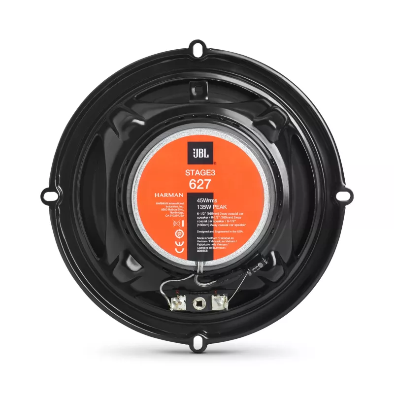 JBL Stage3 627 automobilinis garsiakalbis Apvalus 2 krypčių 225 W 2 vnt.