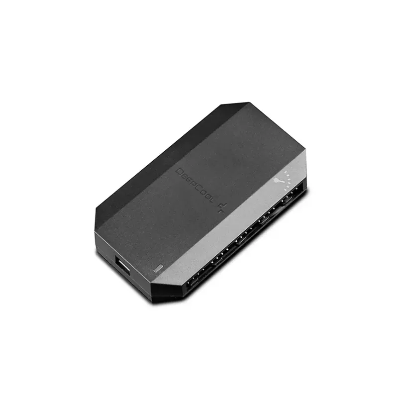 Ventiliatoriaus valdiklis DeepCool FH-10, 4 kontaktų ventiliatoriaus jungtis, juodas, 80×46×15 mm