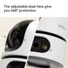 IP apsaugos kamera IMOU Ranger Dual Pro 6MP — Vidaus, stalinė, 2304×1296, 3,6 mm, 8× skaitmeninis priartinimas, 91°×47° matymo kampai