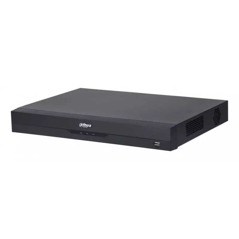 Dahua 32 kanalų Penta-brid 5MP/1080P 1U DVR XVR5232AN-I3/T, 2×SATA, WizSense, juoda