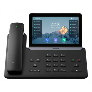 IP telefonas Yealink Yealink-SIP-T88W Pro — Android, 7 colių (1024×600) LCD, laidinis ir belaidis ragelis, Bluetooth, PoE, juodas