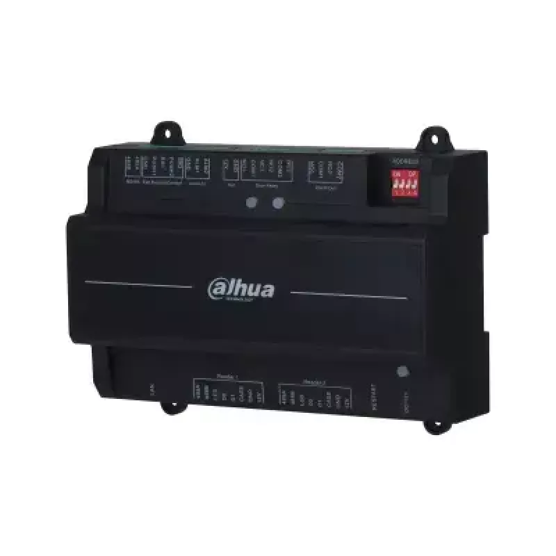 Apsaugos durų valdiklis Dahua DHI-ASC2202B-S — 2 durų atviras valdiklis, 12 V, 24 W, RJ-45/RS-485