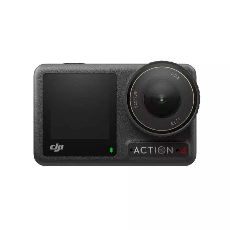 Veiksmo kamera DJI Osmo Action 4 — 4K Ultra HD, CMOS jutiklis, 155° regėjimo laukas, MicroSD iki 512 GB, atspari vandeniui iki 18 m, 145 g