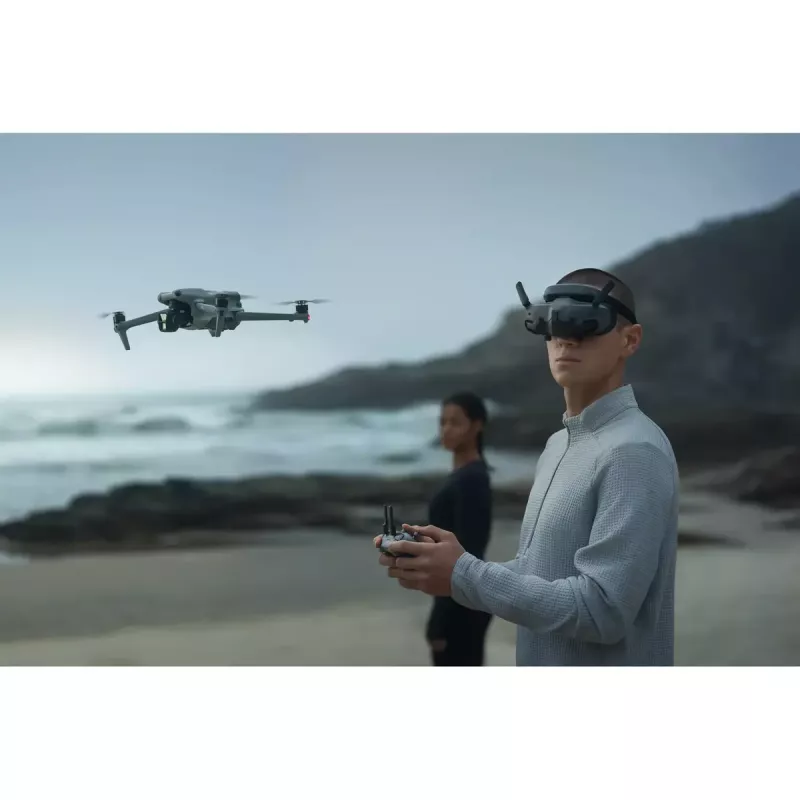 Atskiras ant galvos montuojamas ekranas DJI Goggles 3 Micro-OLED 1920x1080, reguliuojamas atstumas tarp vyzdžių, 0,47 kg, pilka/juoda