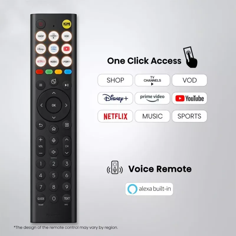 TV Hisense 50Q7S 50 colių (127 cm) QLED 4K Ultra HD išmanusis televizorius, Direct-LED, HomeOS, Wi‑Fi, juodas