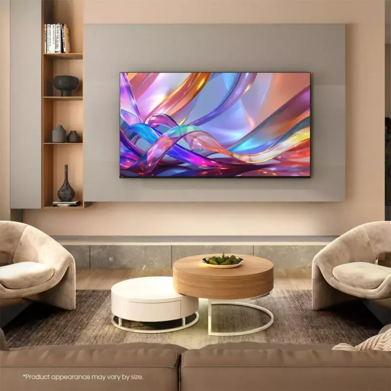 TV Hisense 50Q7S 50 colių (127 cm) QLED 4K Ultra HD išmanusis televizorius, Direct-LED, HomeOS, Wi‑Fi, juodas