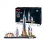 3D Dėlionė CubicFun City Line Dubajus LED, 182 dalys, 532×48 mm, amžius 10+