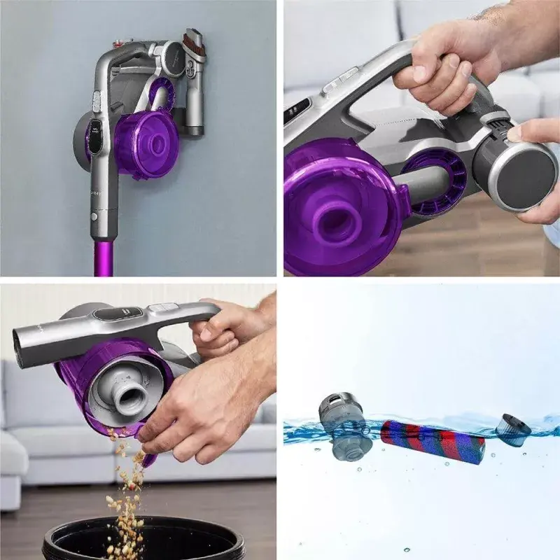 Stick vacuum Jimmy JV85 Pro 2-in-1 belaidis, 600 W variklis, 25000 Pa siurbimas, HEPA filtracija, beciklis