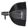 Softbox Godox SB-GUE120 juodas 120 cm nailonas su difuzoriais ir tinkleliu