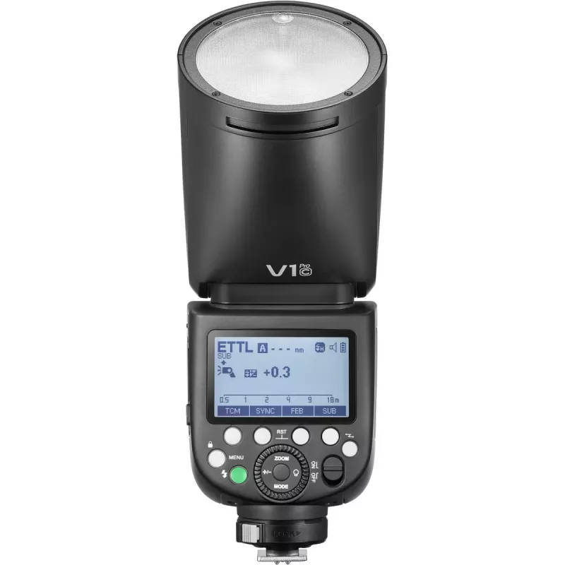 Fotoaparato blykstė Godox V1Pro Juoda 1,5 s įkrovimo trukmė