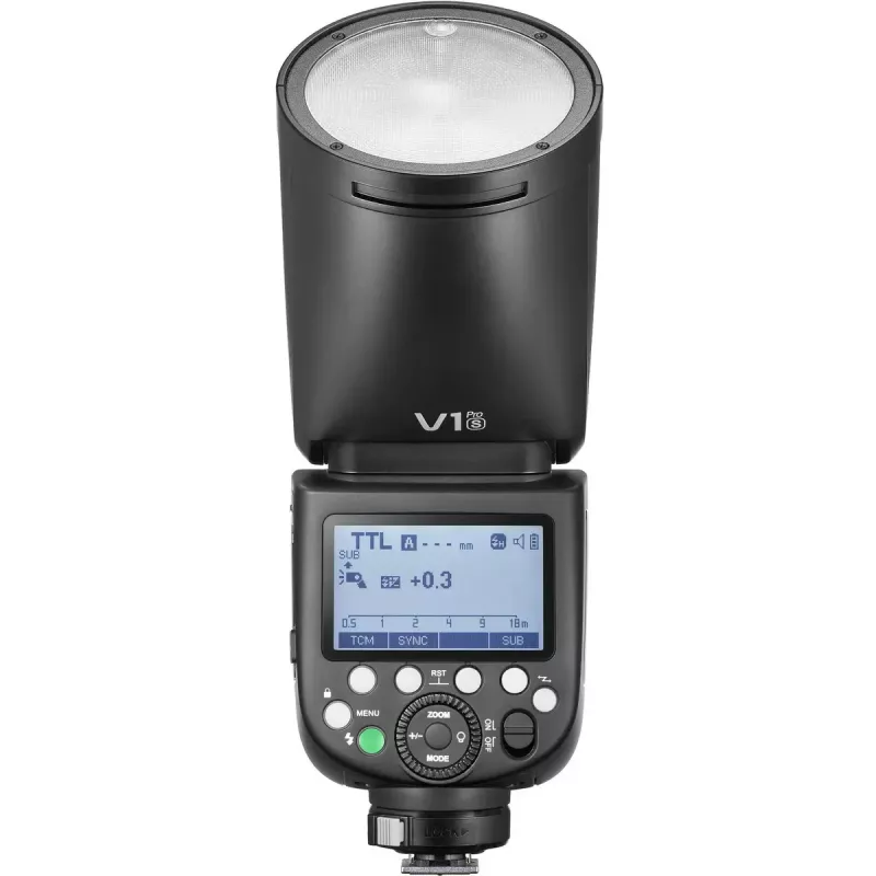 Camcorder blykstė Godox V1Pro 1.5s įkrovimo laikas Maitinamas baterijomis Sony suderinama