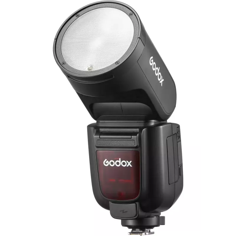 Camcorder blykstė Godox V1Pro 1.5s įkrovimo laikas Maitinamas baterijomis Sony suderinama