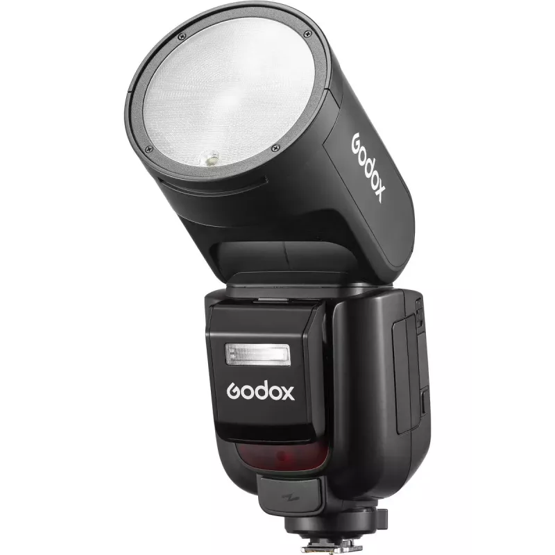 Camcorder blykstė Godox V1Pro 1.5s įkrovimo laikas Maitinamas baterijomis Sony suderinama