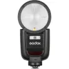 Camcorder blykstė Godox V1Pro 1.5s įkrovimo laikas Maitinamas baterijomis Sony suderinama