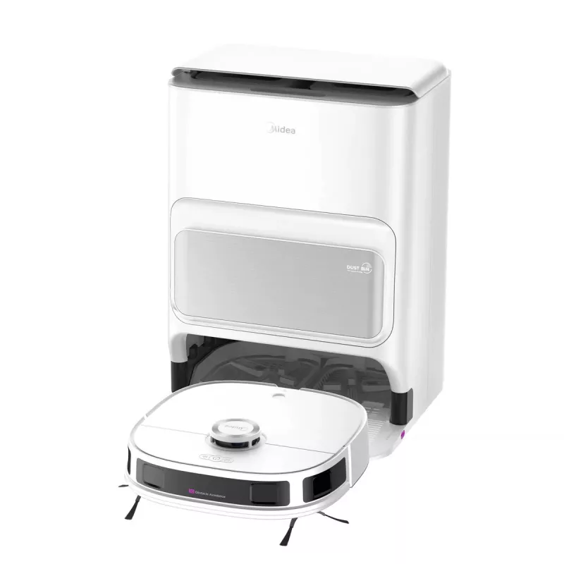 Robotų dulkių siurblys Midea V12 Wet&Dry 5200 mAh 3L 5000 Pa Baltas