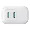 Maitinimo įkroviklis Joyroom JR-TCF12 dviejų prievadų 20W (USB-C x2) baltas