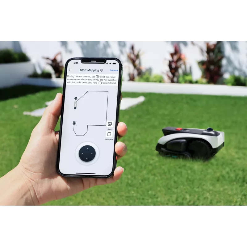 Ecovacs GOAT O1200 LiDAR PRO EU robotinė vejapjovė Baterija Juoda, Balta