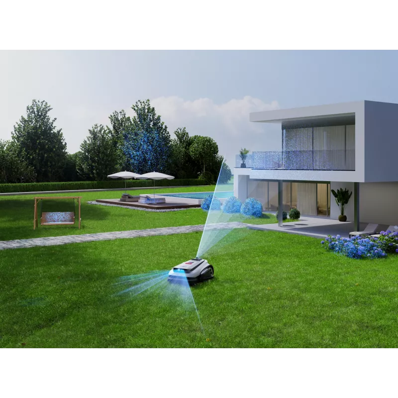 Ecovacs GOAT A1600 LiDAR PRO EU robotinis vejapjovė Baterija Juoda, Balta