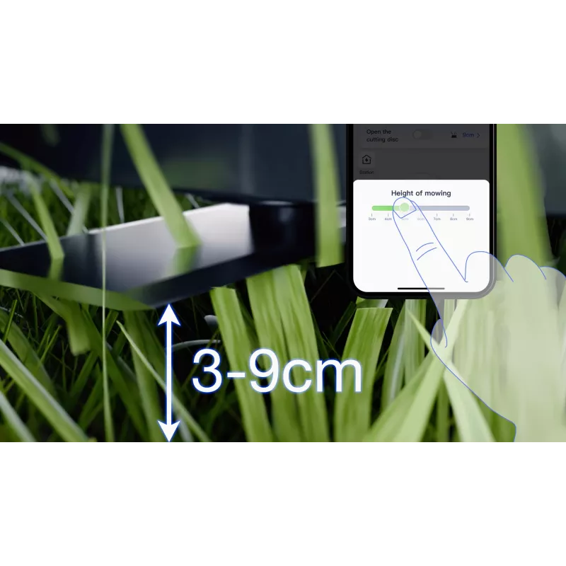 Ecovacs GOAT A1600 LiDAR PRO EU robotinis vejapjovė Baterija Juoda, Balta