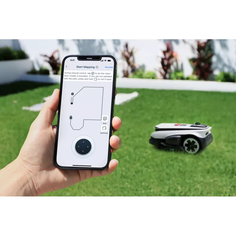 Ecovacs GOAT A1600 LiDAR PRO EU robotinis vejapjovė Baterija Juoda, Balta