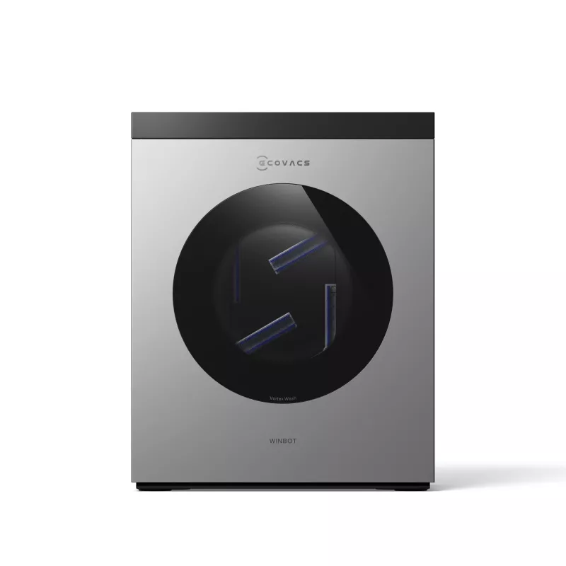 Langų valymo robotas Ecovacs WINBOT W3 OMNI, baterija 4500 mAh, 270×270×76 mm, sidabrinis/baltas