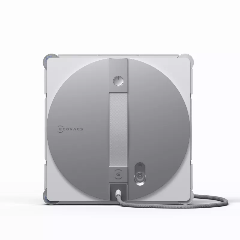 Langų valymo robotas Ecovacs WINBOT W3 OMNI, baterija 4500 mAh, 270×270×76 mm, sidabrinis/baltas